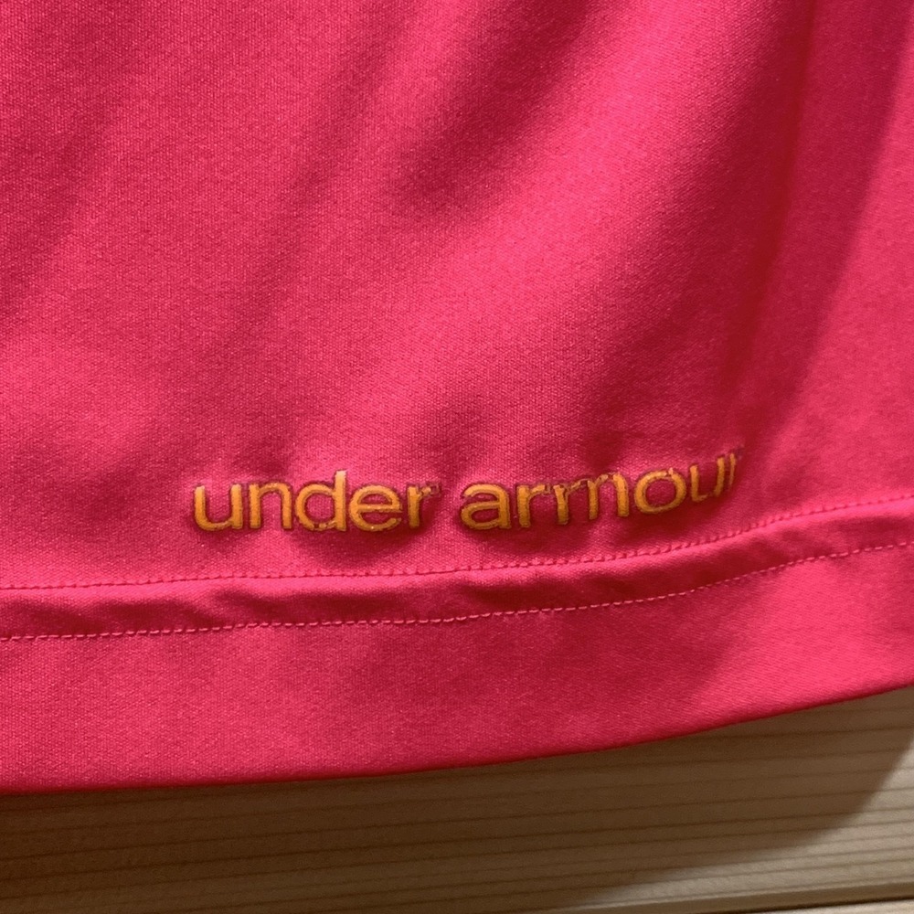 Under Armour Shirt Womens Medium HeatGear Catalyst Hooded Athletic Thumbholes - Picture 6 of 11